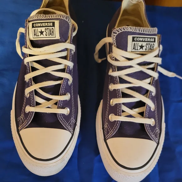 Converse Purple Platform Tennis shoes, women 10 men 8 - Picture 4 of 7
